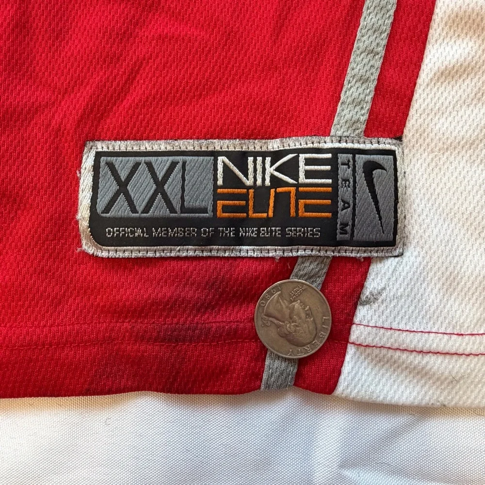 VTG‎ Nike Elite Ohio State OSU #10 basketball jersey red white men’s XXL